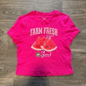 *NWT* hot pink 100% cotton watermelon graphic baby tee top